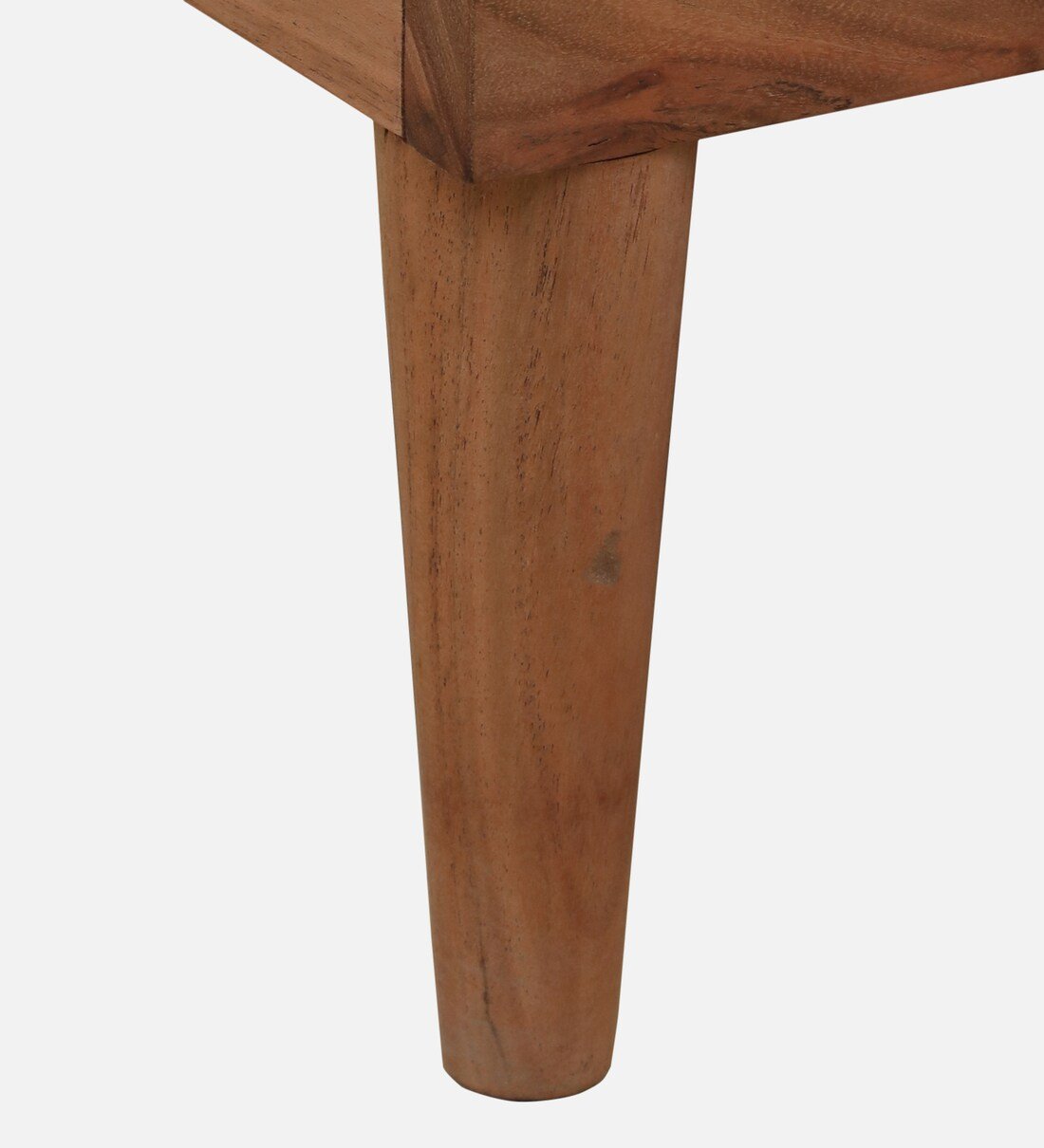 Sovren Solid Wood Bedside Table in Warm Clay Natural Finish - Image 4