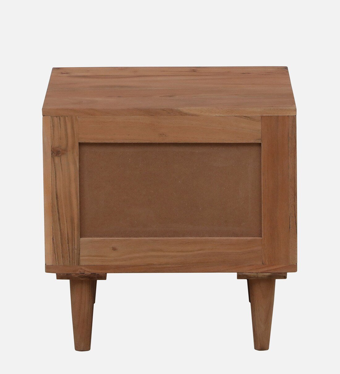 Sovren Solid Wood Bedside Table in Warm Clay Natural Finish - Image 10