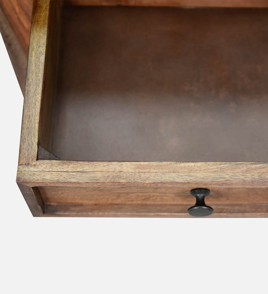 Sivaroa Luxury Solid Wood Bedside Cabinet in Teak Finish - Image 3