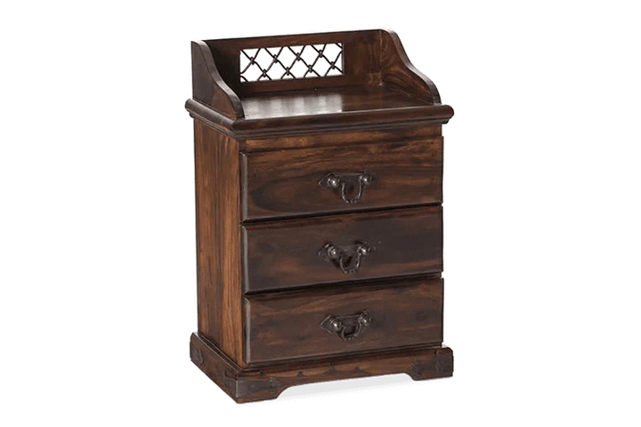 MapleGlow Contemporary Wooden Bedside Unit - Image 2