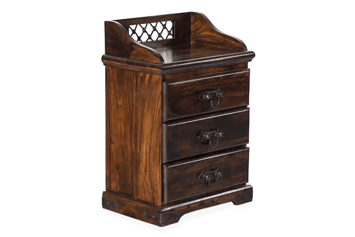 MapleGlow Contemporary Wooden Bedside Unit - Image 3