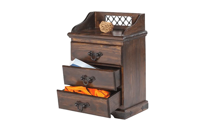 MapleGlow Contemporary Wooden Bedside Unit - Image 8