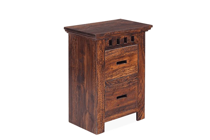 Srbania Natural Finish Side Drawer Table - Image 2