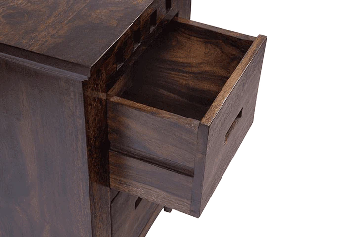 Srbania Natural Finish Side Drawer Table - Image 7