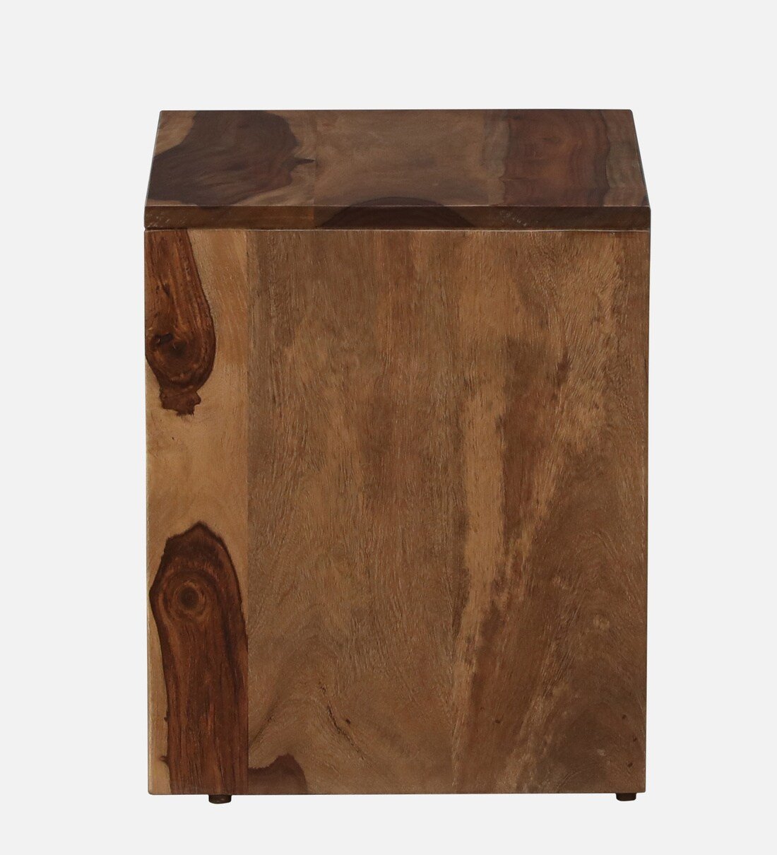 Nilsson Solid Sheesham Wood Nightstand in Natural Teak Finish - Image 9