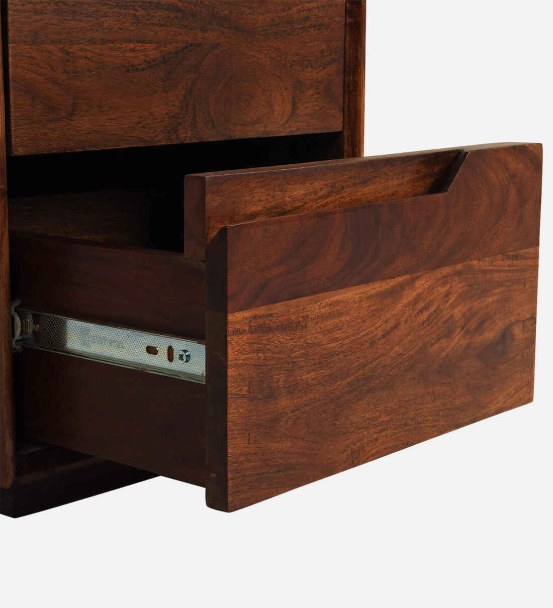 Zovren Solid Wood Bedside Table in Dusty Ember Natural Finish - Image 7