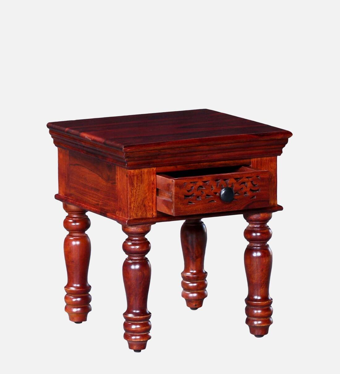 Dlverra Minimal Wooden Side Table for Bedroom - Image 6