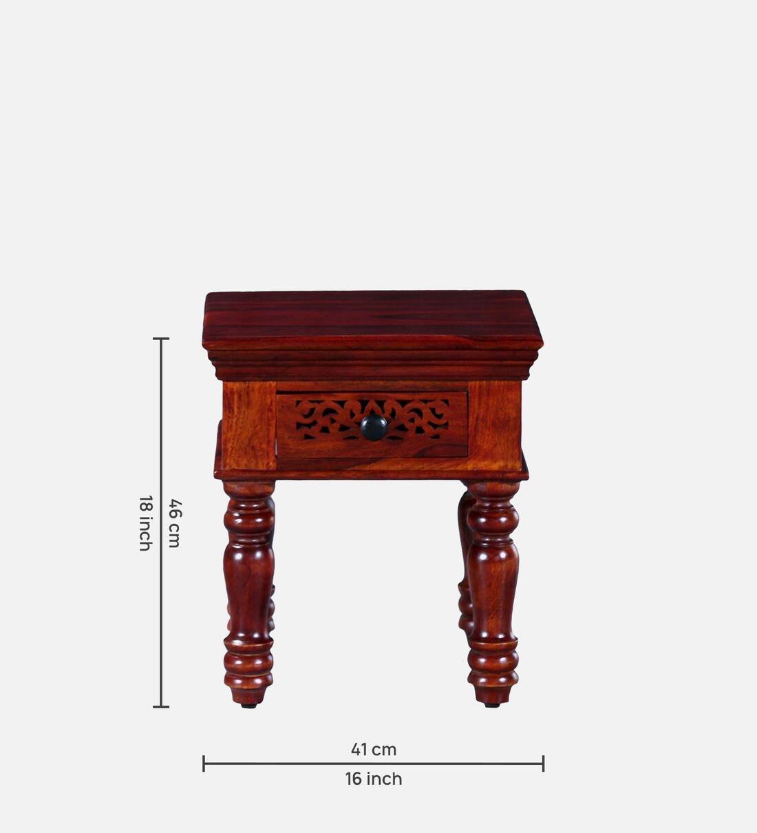 Dlverra Minimal Wooden Side Table for Bedroom - Image 8
