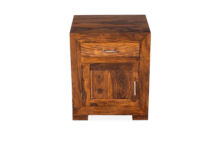 Cden Natural Finish Wooden Bedroom Table - Image 4