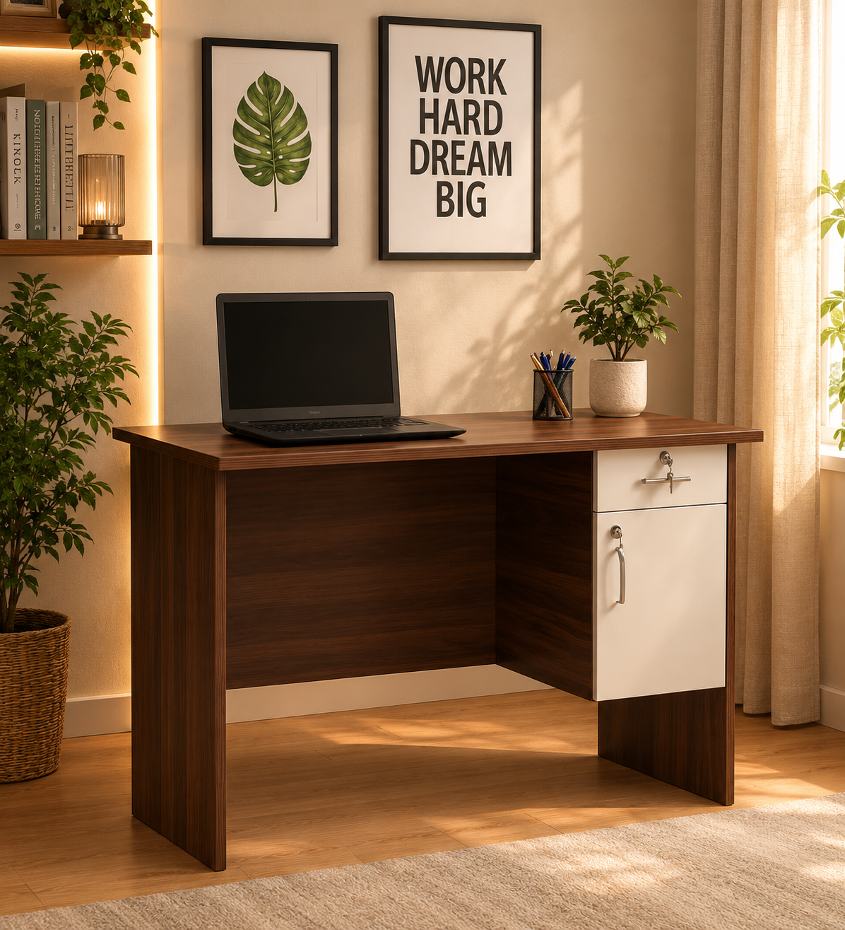 Pro Writing table In Brown Finish