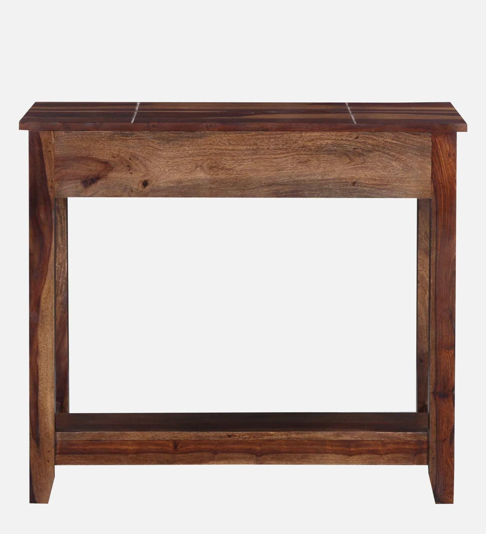 Sheesham Wood Writing Table In Scratch Resistant Provincial Teak Finish - Image 4