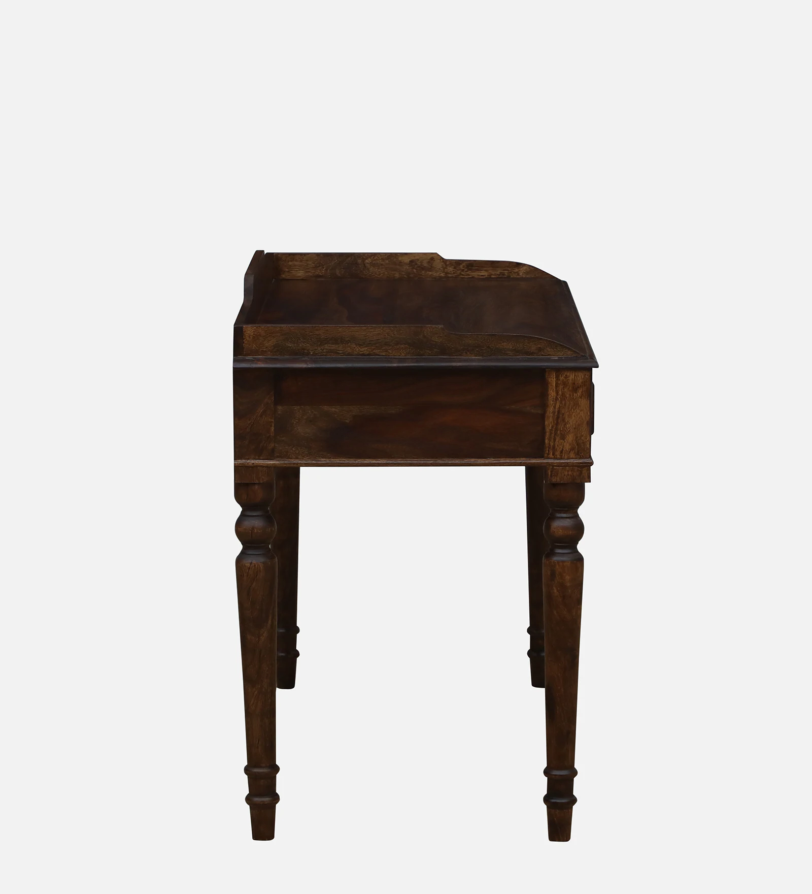 Shok Sheesham Wood Writing Table In Provincial Teak Finish - Image 4