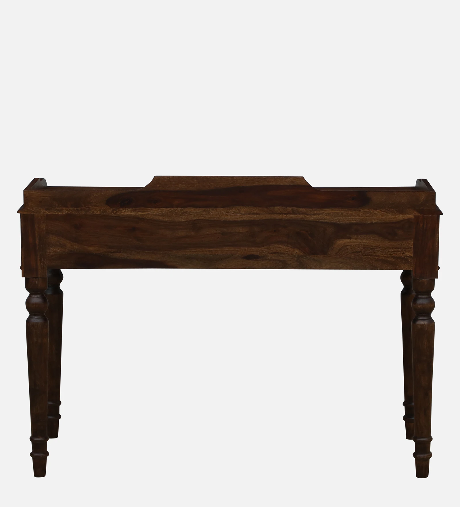 Shok Sheesham Wood Writing Table In Provincial Teak Finish - Image 7