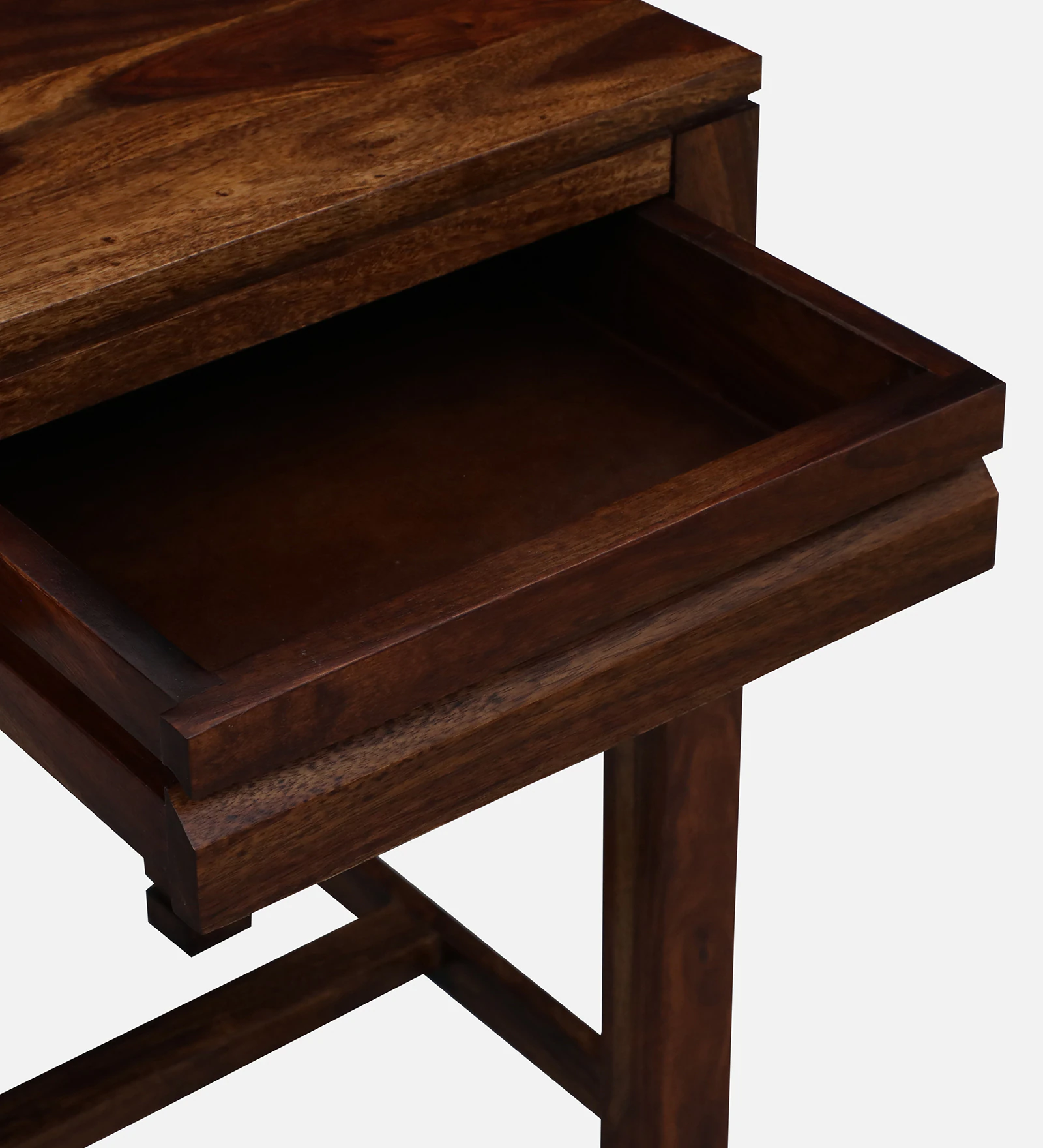 Near Sheesham Wood Writing Table In Provincial Teak Finish - Image 6