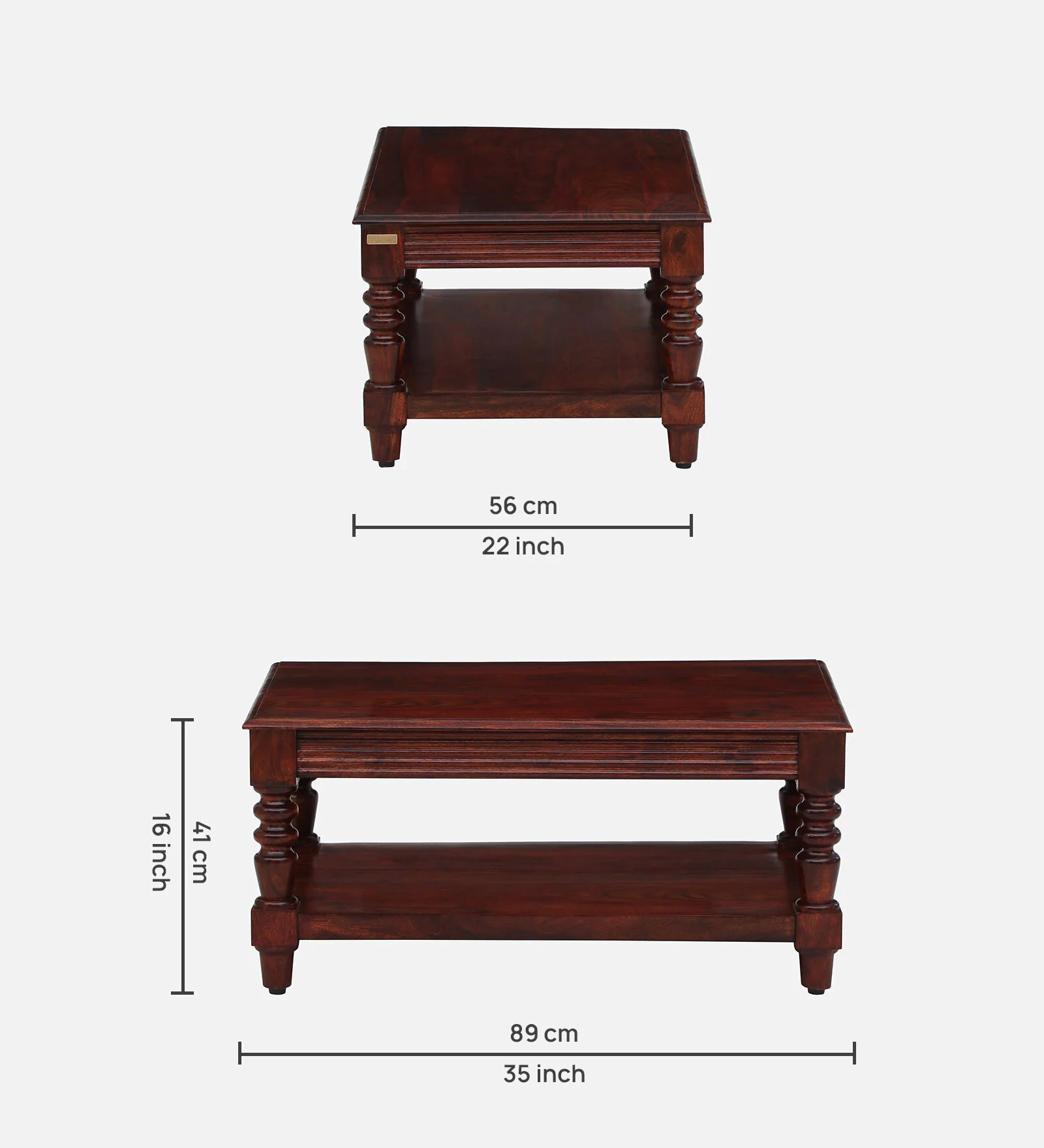 Mulberry Wood Artisan Coffee Table in Golden Honey - Image 5