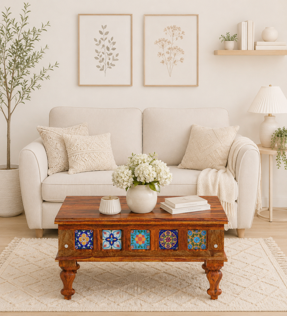 Rosewood Nested Coffee Table Set in Ebony Finish