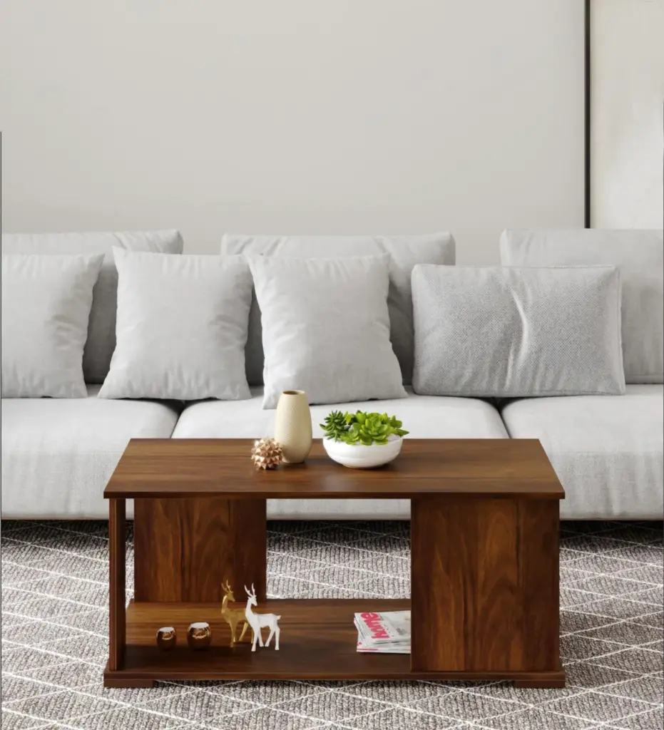 Oakridge Solid Wood Coffee Table in Walnut Finish