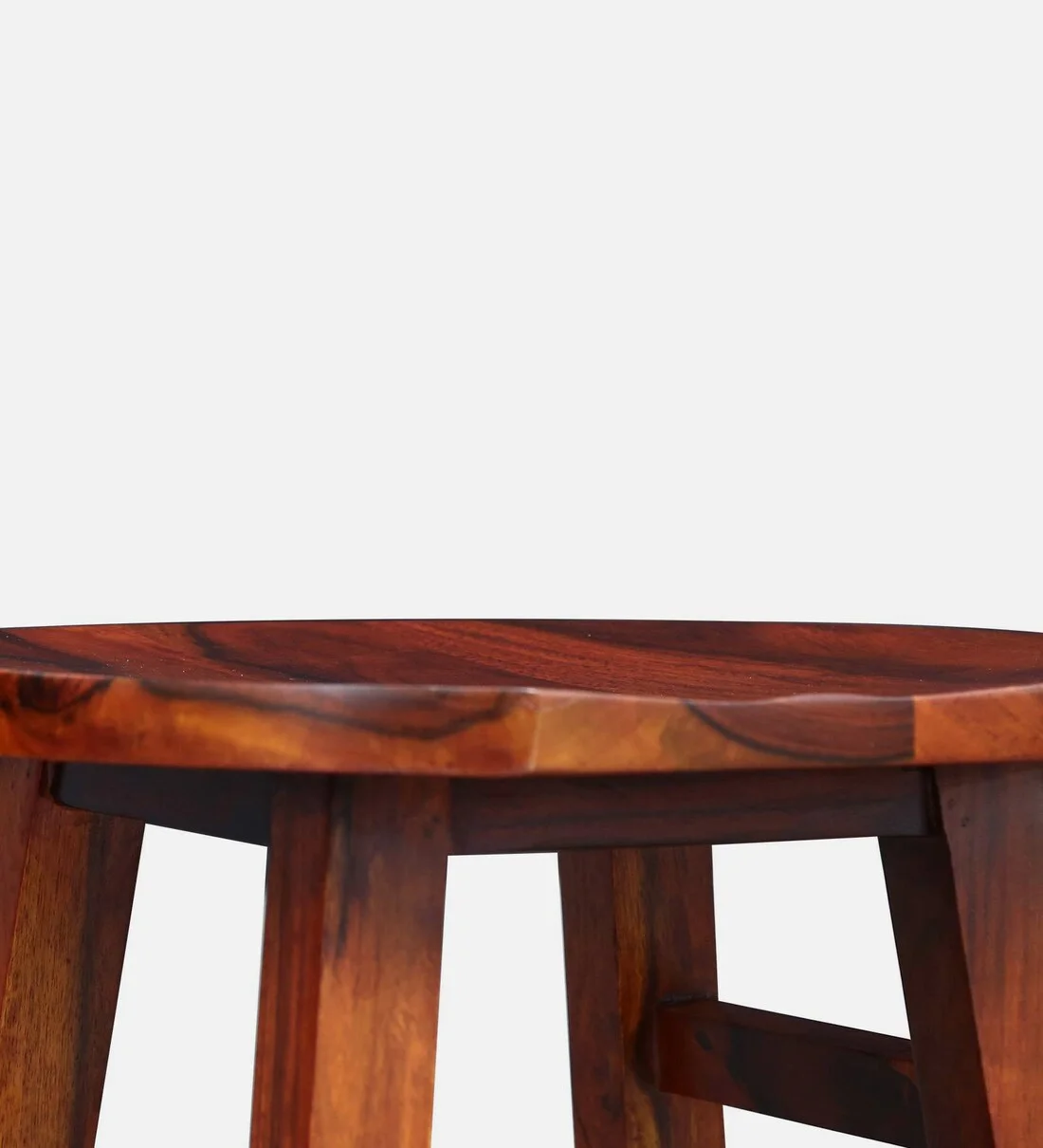 Haven Solid Sheesham Wood Bar Stool for Modern Interiors - Image 2