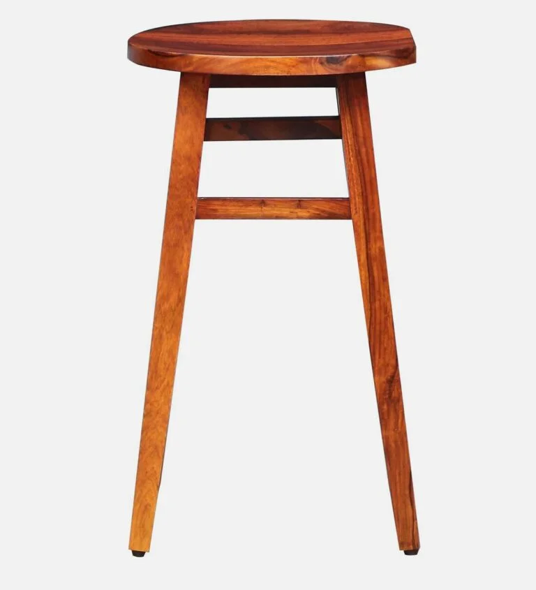 Haven Solid Sheesham Wood Bar Stool for Modern Interiors - Image 5