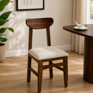 Anya Sheesham Wood Dining Chair In Scratch Resistant Provincial Teak Finish (SET OF 2)