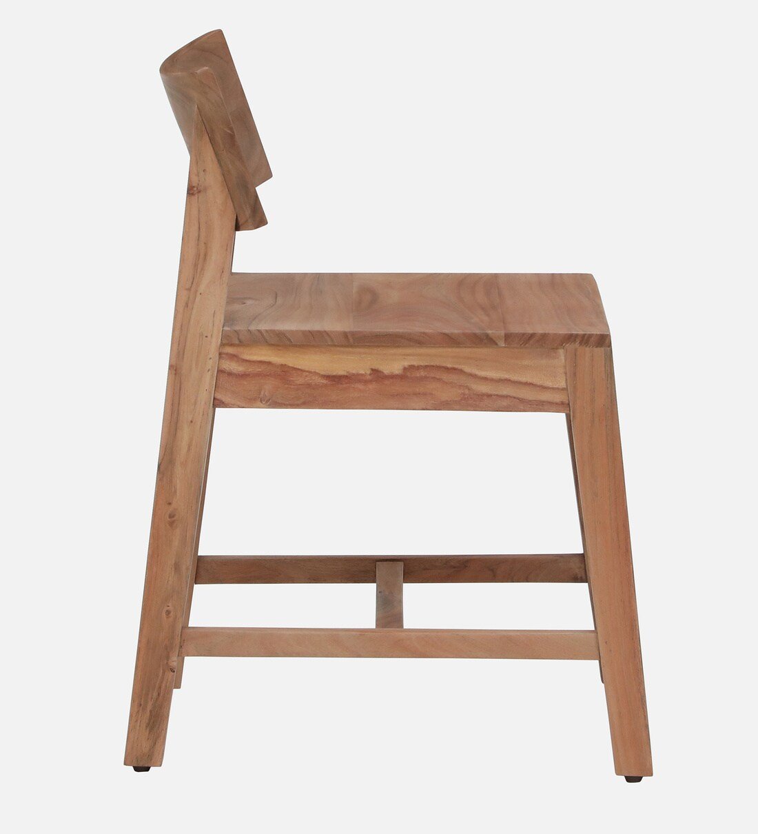 Zehan Acacia Wood Dining Chair in Natural Finish(SET OF 2) - Image 3