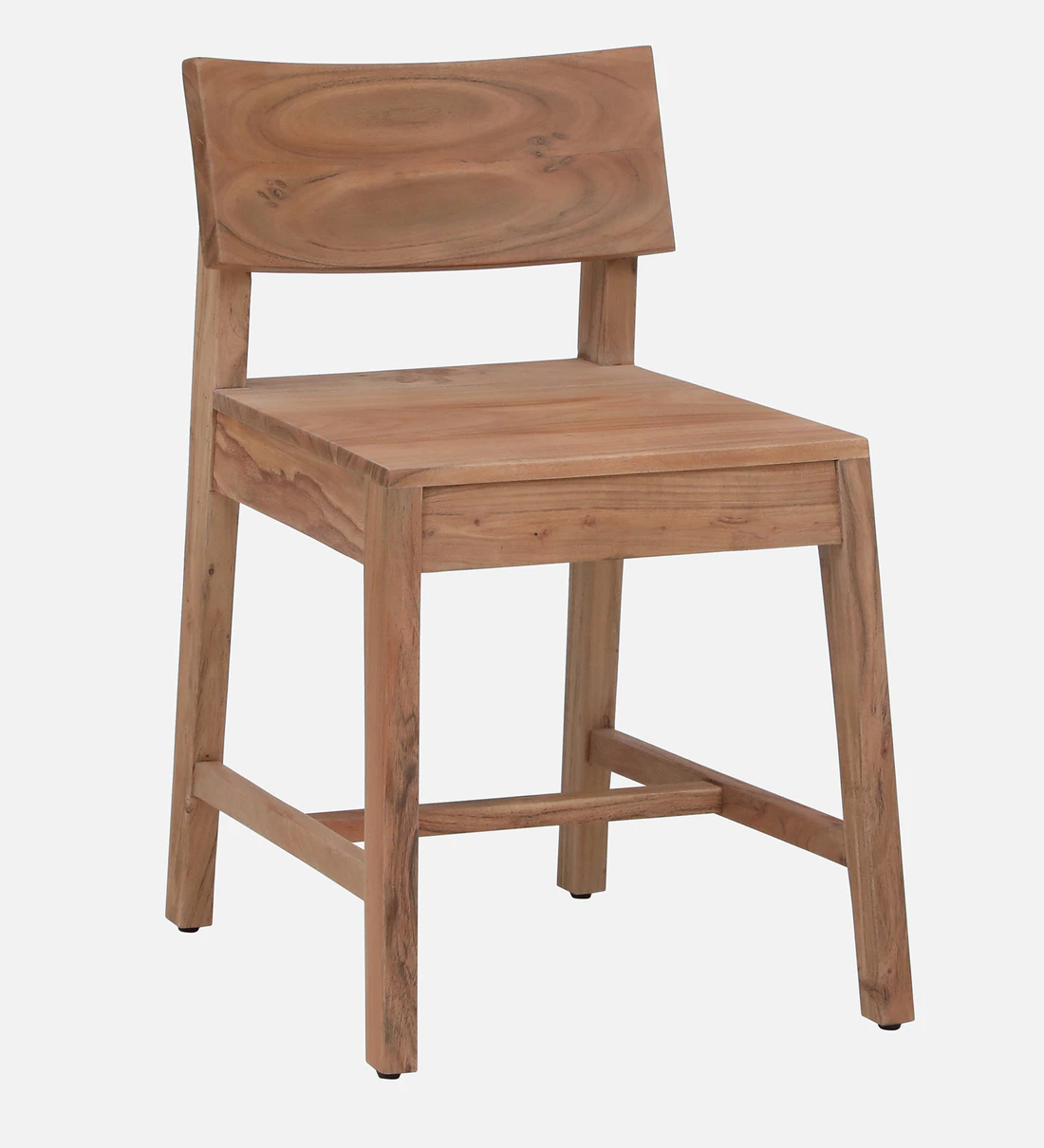 Zehan Acacia Wood Dining Chair in Natural Finish(SET OF 2) - Image 4