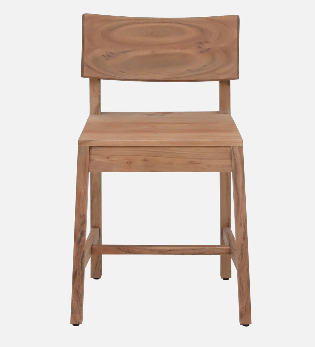 Zehan Acacia Wood Dining Chair in Natural Finish(SET OF 2) - Image 5