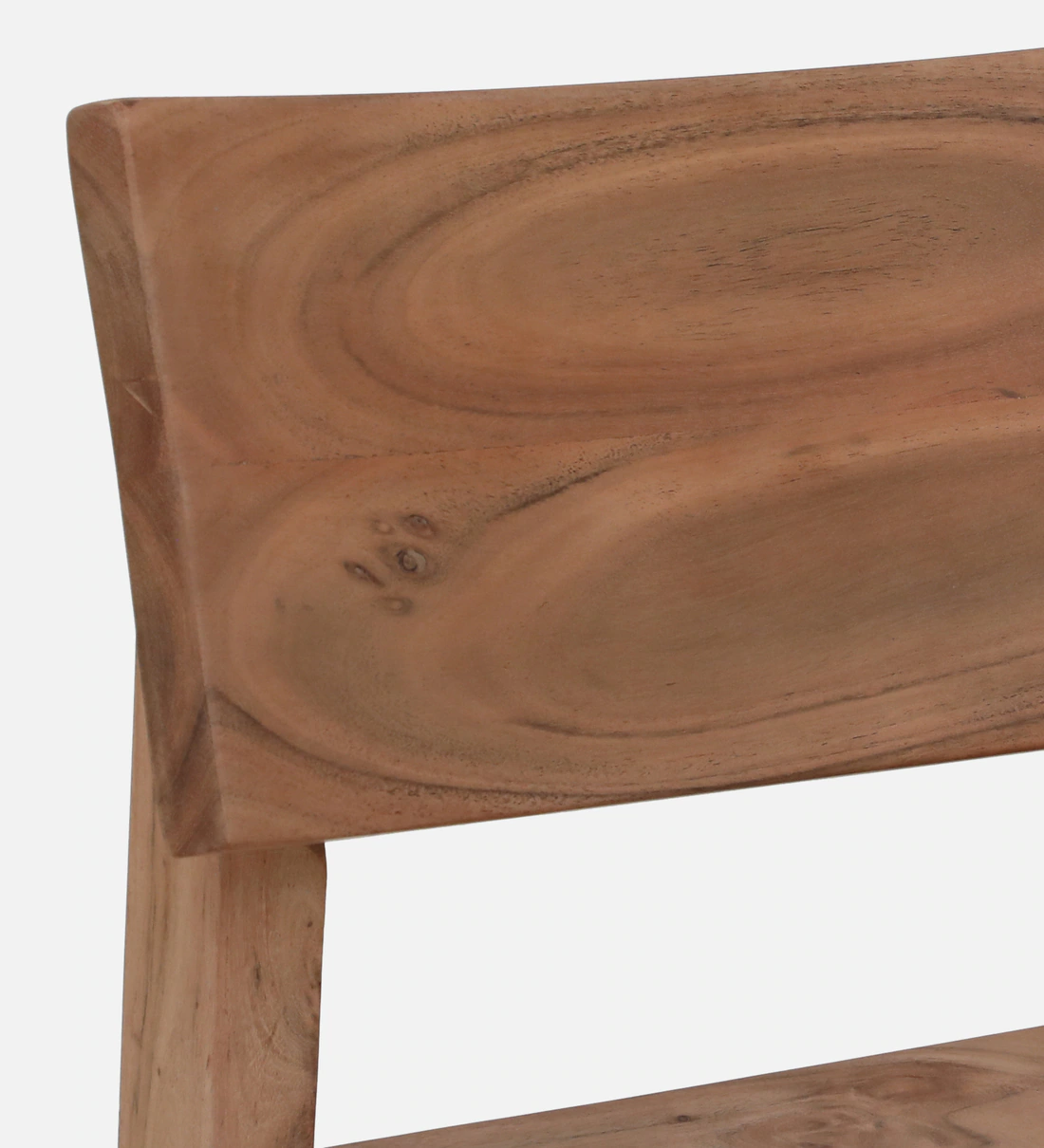 Zehan Acacia Wood Dining Chair in Natural Finish(SET OF 2) - Image 8