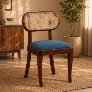 Book Sheesham Wood Dining Chair In Scratch Resistant Provincial Teak Finish