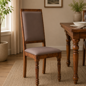 Nain Sheesham Wood Dining Chairs in Honey Oak Finish (Set Of 2)