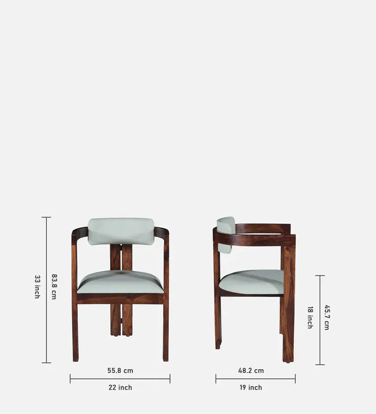 Mall Sheesham Wood Arm chair In Provincial Teak Finish - Image 3