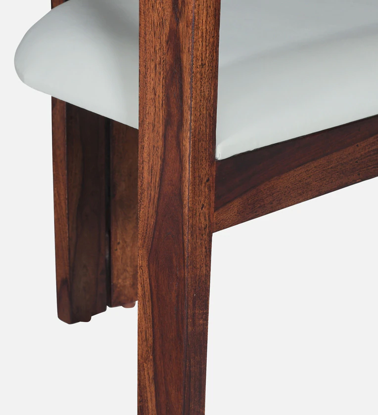 Mall Sheesham Wood Arm chair In Provincial Teak Finish - Image 10