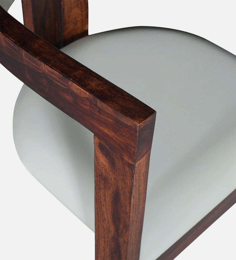 Mall Sheesham Wood Arm chair In Provincial Teak Finish - Image 12