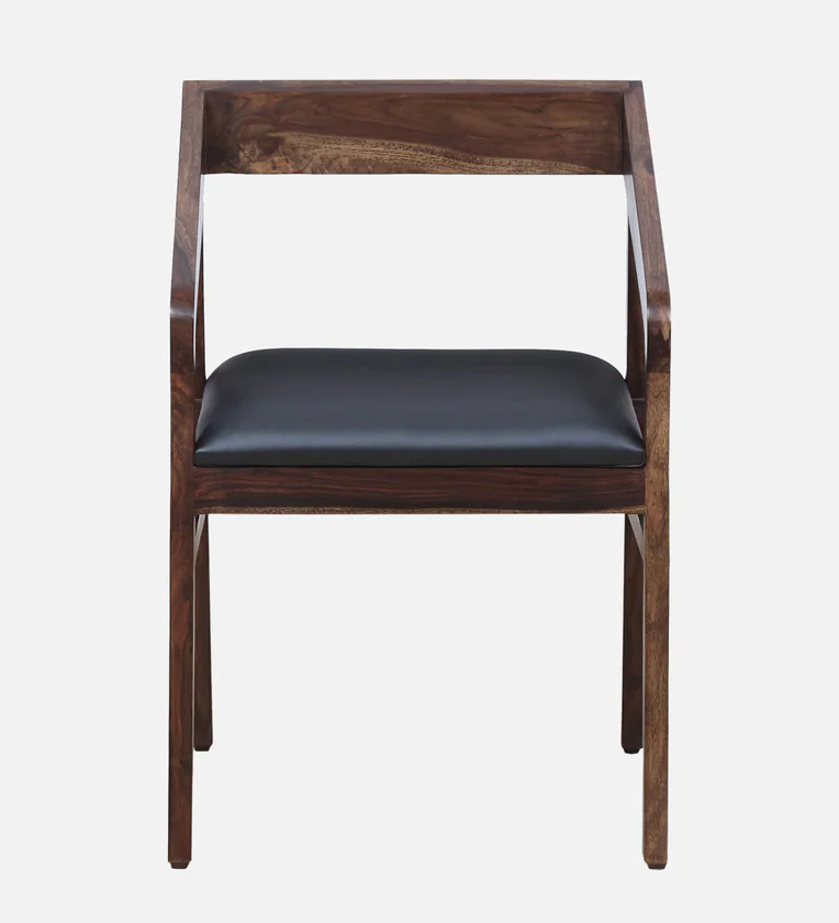 Klint Sheesham Wood Arm Chair In Honey Oak Finish - Image 3