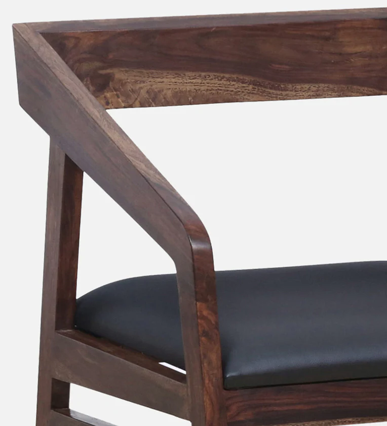Klint Sheesham Wood Arm Chair In Honey Oak Finish - Image 5