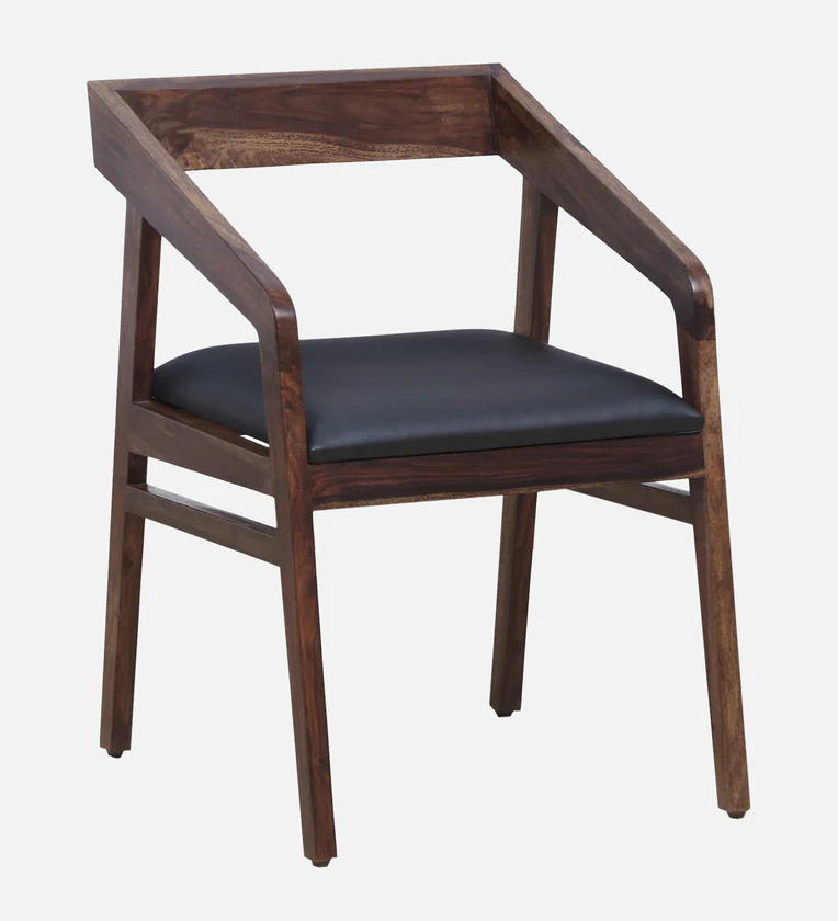 Klint Sheesham Wood Arm Chair In Honey Oak Finish - Image 4
