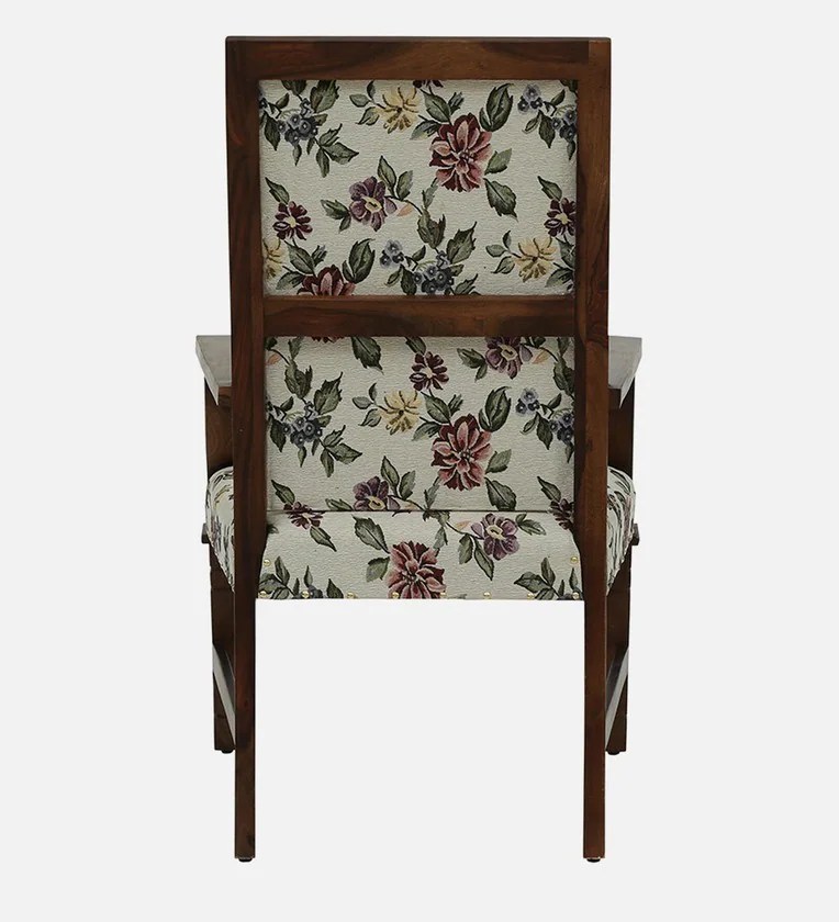 Siting Sheesham Wood Arm Chair In Provincial Teak Finish - Image 4