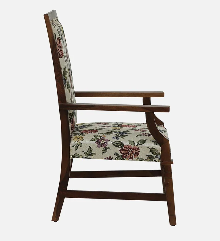 Siting Sheesham Wood Arm Chair In Provincial Teak Finish - Image 3