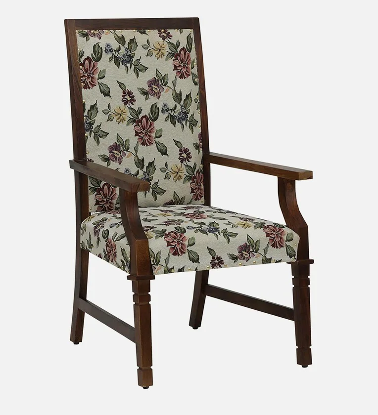 Siting Sheesham Wood Arm Chair In Provincial Teak Finish - Image 2