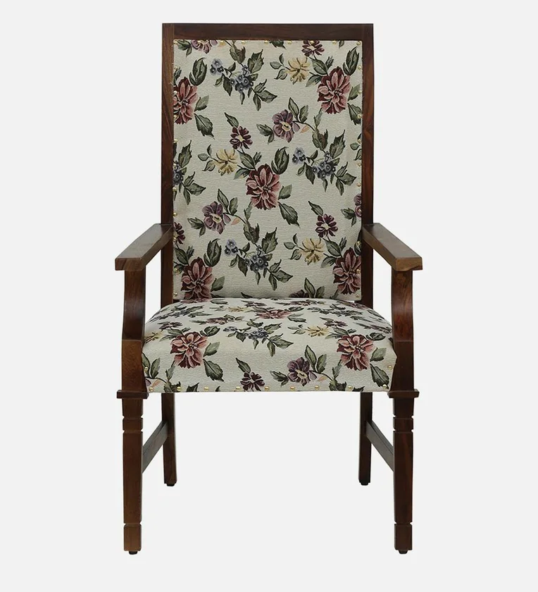 Siting Sheesham Wood Arm Chair In Provincial Teak Finish - Image 5
