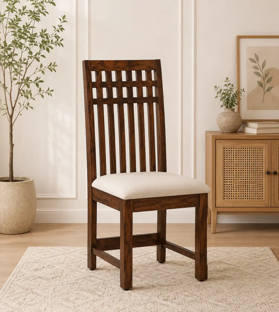 Darson Sheesham Wood Chair in Teak Finish (SET OF 2)
