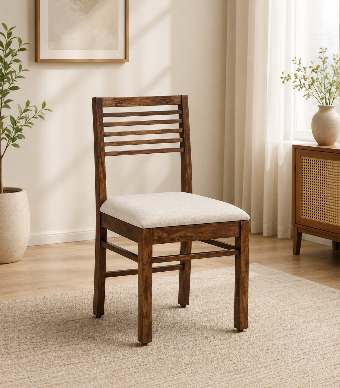 Denice Handcrafted Sheesham Wood Chair (SET OF 2)