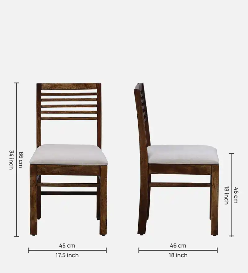 Denice Handcrafted Sheesham Wood Chair (SET OF 2) - Image 2
