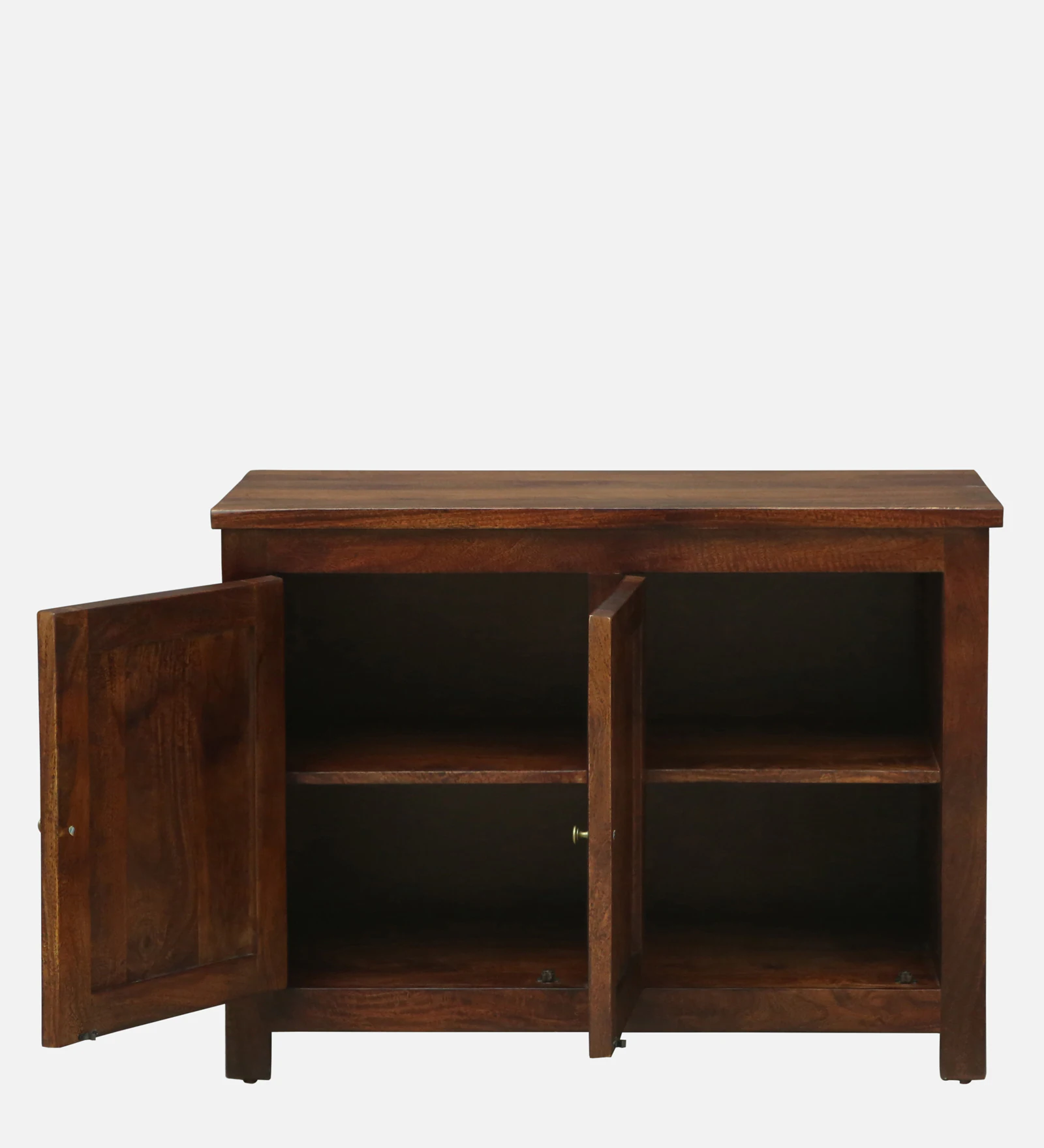 Valencia Solid Wood Storage Cabinet in Walnut Finish - Image 5