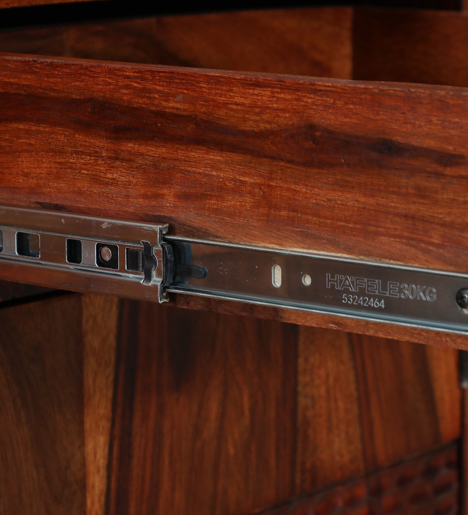 Aspen Sheesham Wood Utility Cabinet in Teak Finish - Image 11