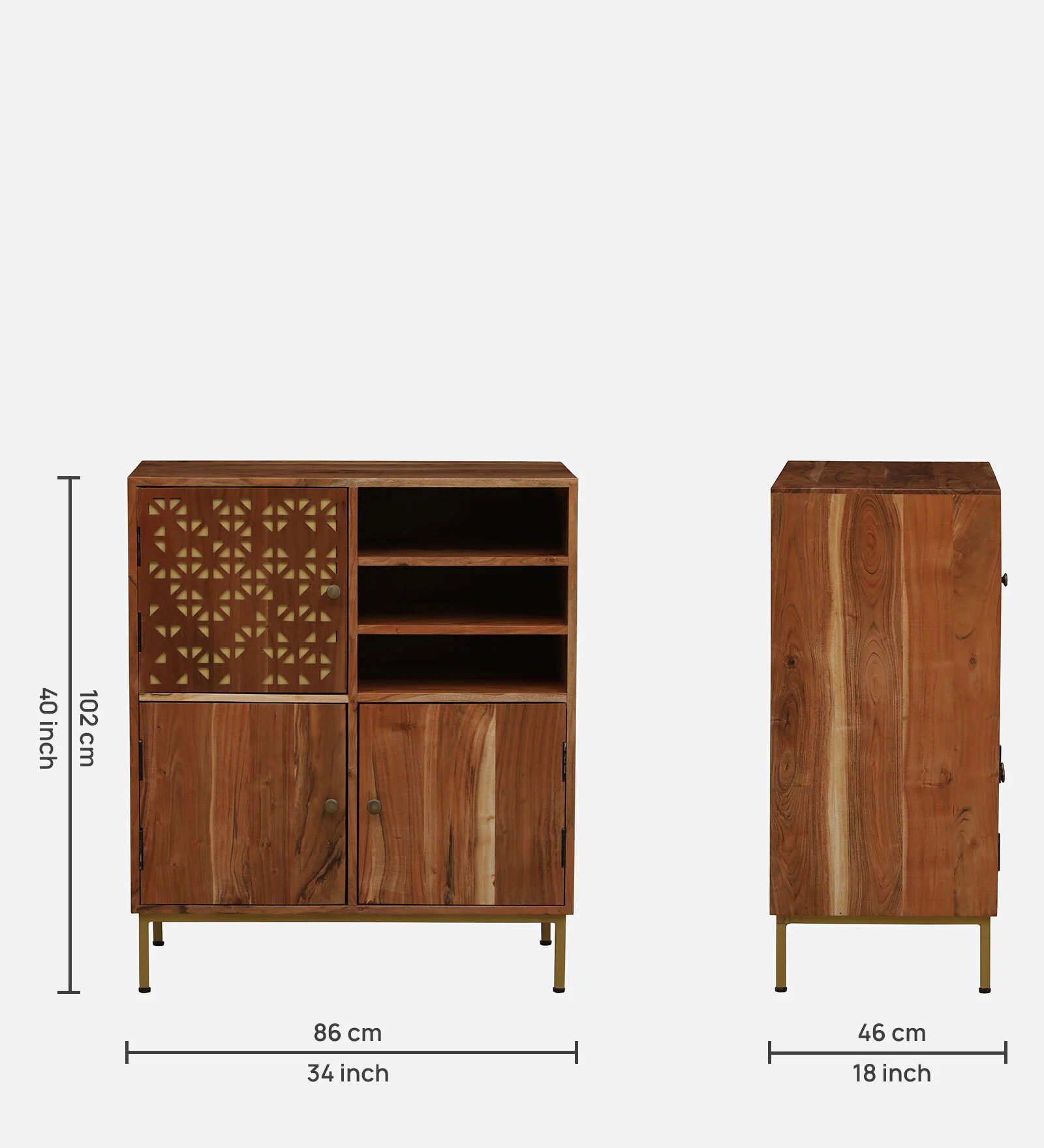 Oak Haven Classic Display & Storage Cabinet - Image 3