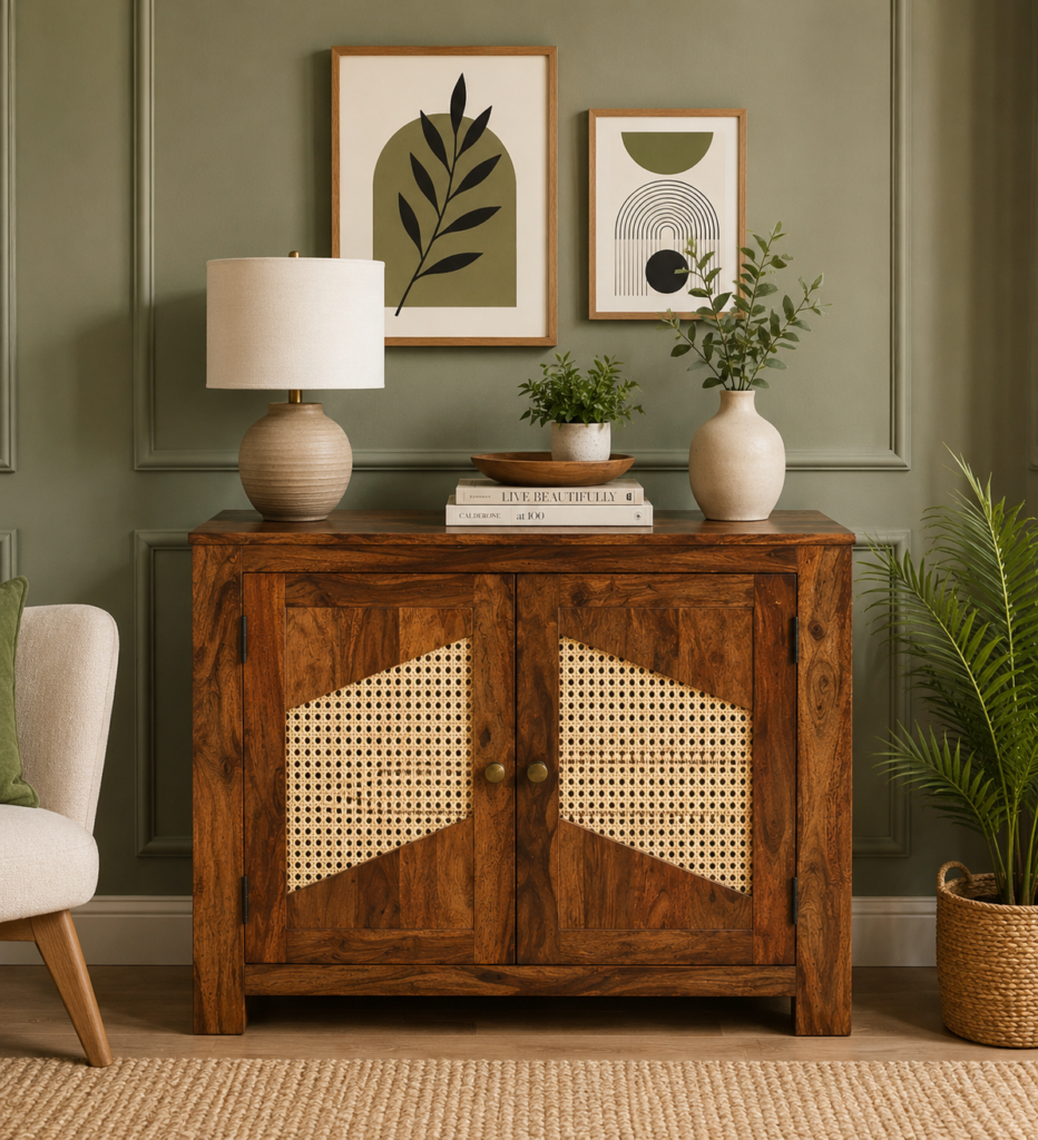 Cedar Bloom Contemporary Storage Cabinet