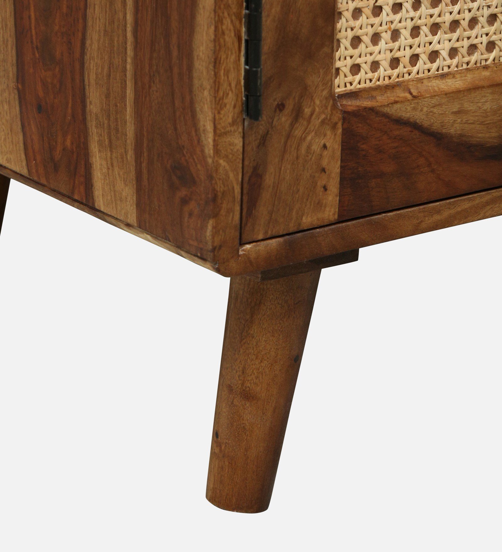 Arnav Sheesham Wood Utility Cabinet With Shelves In Walnut Finish - Image 4