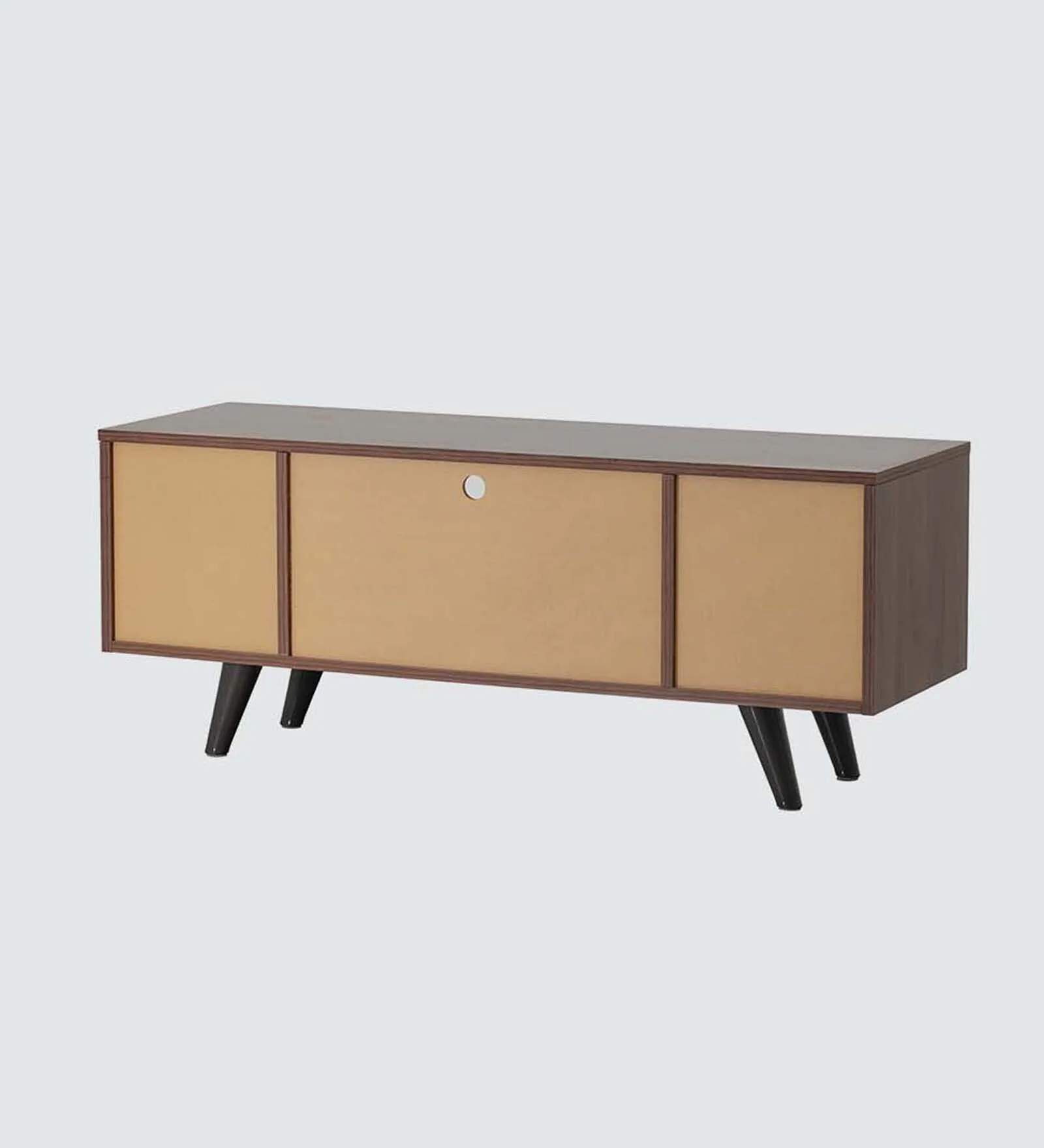 Vanya Solid Sheesham Wood TV Console In Natural Oak Finish - Image 9