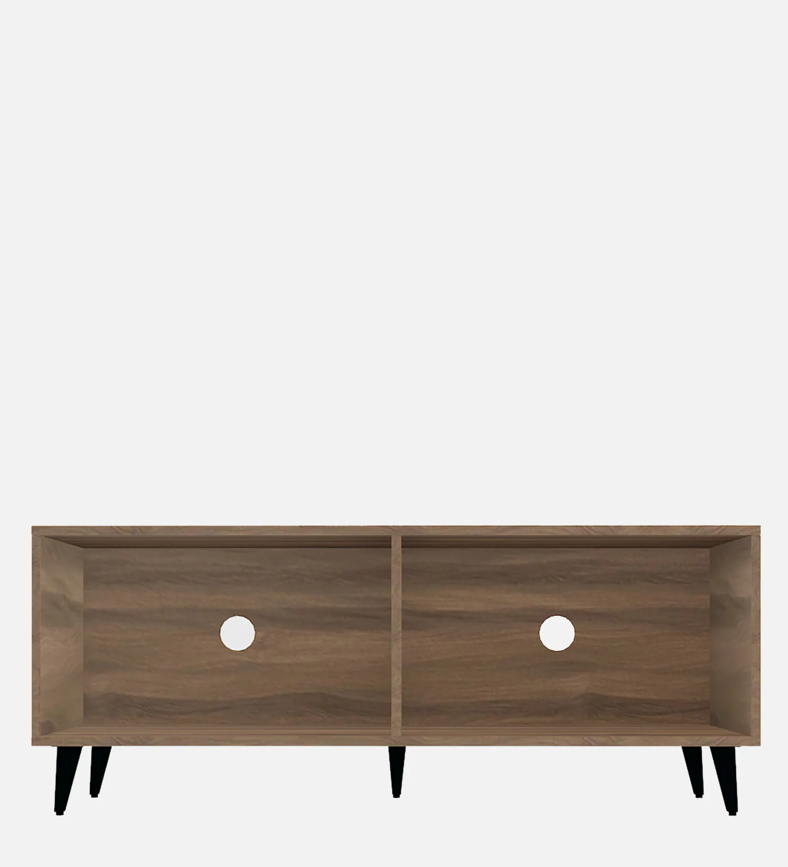 Terraa Handmade Acacia Wood Entertainment Console In Natural Stone Finish - Image 4